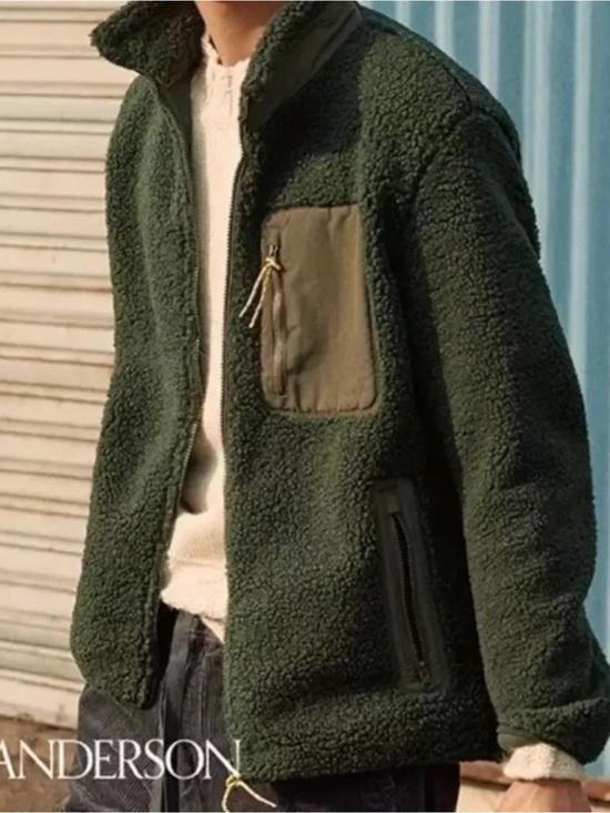 JW ANDERSON Other - JW ANDERSON + UNIQLO Dark Green Sherpa Zip Jacket